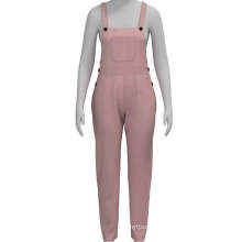 Autumn Winter Tight Long Lendth Pants New Style Ladies Pink Suspender Pants For Women